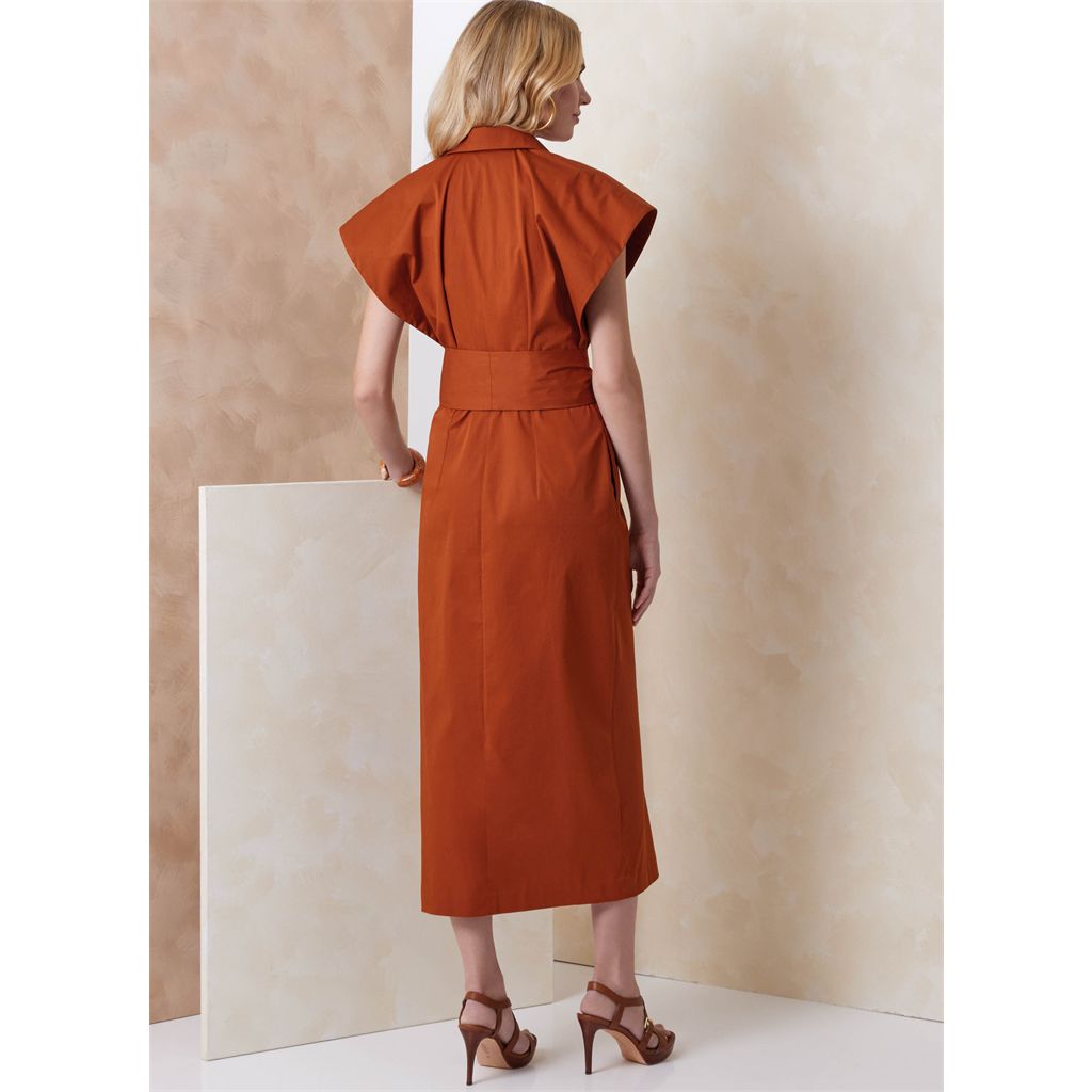 Vogue Pattern V2151 Misses Shirtdress in Two Lengths and Sash 2151 Image 4 From Patternsandplains.com