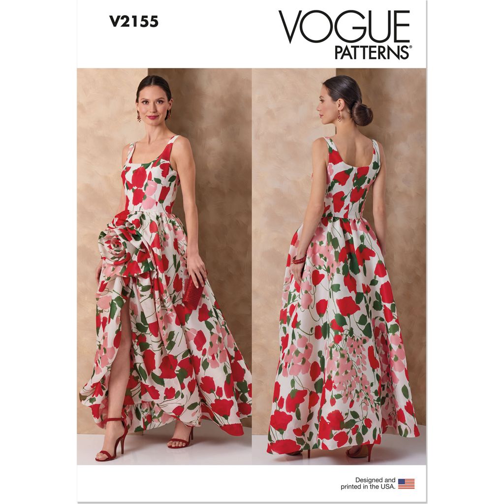 Vogue Pattern V2155 Misses High Low Evening Gown 2155 Image 1 From Patternsandplains.com