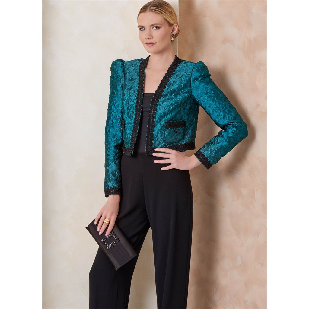 Vogue Pattern V2160 Misses Jacket with Neckline and Pocket Variation 2160 Image 4 From Patternsandplains.com