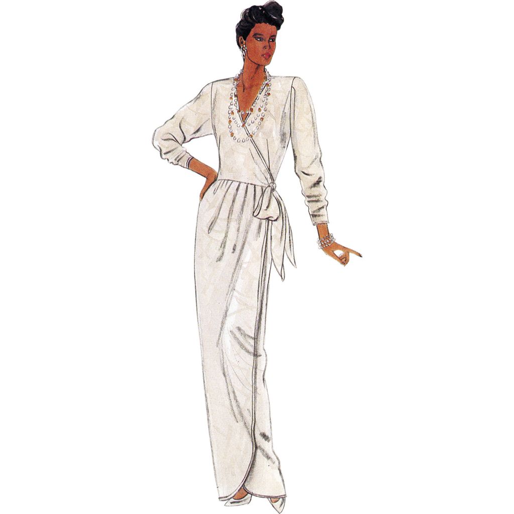 Vogue Pattern V2169 1980s Misses Vintage Wrap Dress by Diane von Furstenberg by Diane Von Furstenberg 2169 Image 3 From Patternsandplains.com