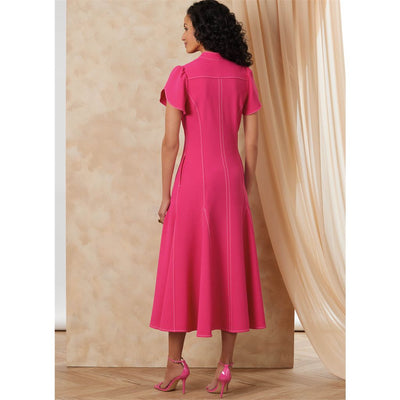Vogue Pattern V2172 Misses Dress With Sleeve And Length Variations 2172 Image 3 From Patternsandplains.com