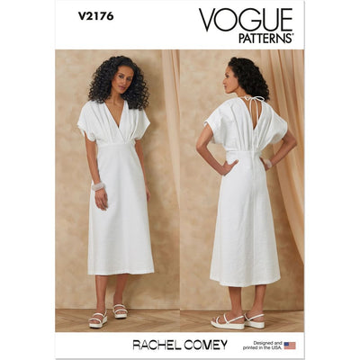 Vogue Pattern V2176 Misses Midi Dress by Rachel Comey 2176 Image 1 From Patternsandplains.com