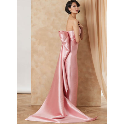 Vogue Pattern V2177 Misses Strapless Column Gown With Back Bow 2177 Image 5 From Patternsandplains.com