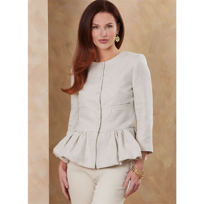 Vogue Pattern V2181 Misses Peplum Jacket 2181 Image 2 From Patternsandplains.com