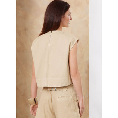 Vogue Pattern V2186 Misses Relaxed Crop Top and Slouchy Pants by Rachel Comey 2186 Image 4 From Patternsandplains.com