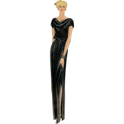 Vogue Pattern V2191 1980s Misses Vintage Cowl Neck Dress and Belt by Diane Von Furstenberg 2191 Image 3 From Patternsandplains.com