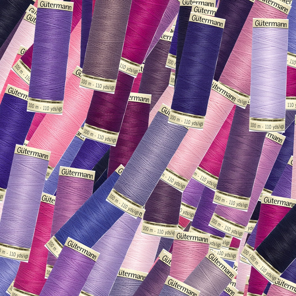 Gutermann Sew-All Thread 100m Pinks and Purples