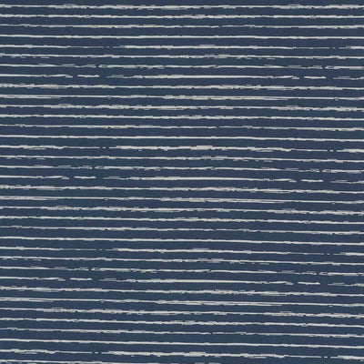 Arizona - Denim Blue Sketch Stripe, Single Jersey Cotton Elastane Print Fabric Main Image from Patternsandplains.com
