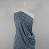 Arizona - Denim Blue Sketch Stripe, Single Jersey Cotton Elastane Print Fabric Mannequin Wide Image from Patternsandplains.com