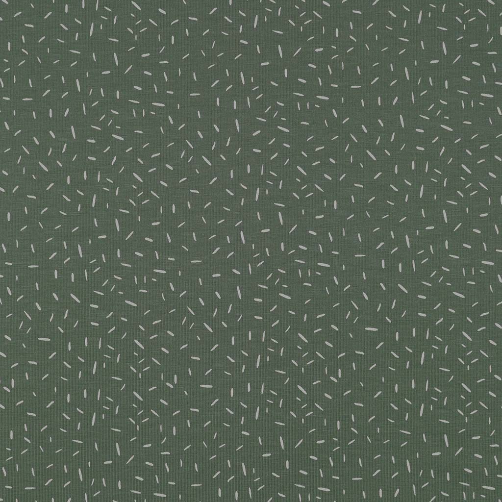 Arizona - Pistachio Green Ticker Tape, Single Jersey Cotton Elastane Print Fabric Main Image from Patternsandplains.com