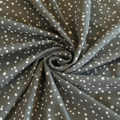 Arizona - Smoke Grey Snow Storm, Single Jersey Cotton Elastane Print Fabric Detail Swirl Image from Patternsandplains.com