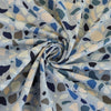 Arizona - Soft Blue Terrazzo Cotton Elastane Single Jersey Fabric Detail Swirl Image from Patternsandplains.com