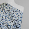 Arizona - Soft Blue Terrazzo Cotton Elastane Single Jersey Fabric Mannequin Close Up Image from Patternsandplains.com