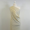 Bergen - Cream Aran Cables Double Jersey Blister Fabric Mannequin Wide Image from Patternsandplains.com