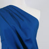 Bermuda - Poster Blue Stretch Cotton Woven Twill Fabric Mannequin Close Up Image from Patternsandplains.com