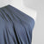 Camas - Midnight Blue Viscose Elastane Single Jersey Fabric Mannequin Close Up Image from Patternsandplains.com