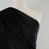 Carlotta Black Stretch Panne Velvet Jersey Fabric from John Kaldor Mannequin Closeup Image from Patternsandplains.com
