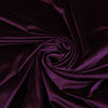 Carlotta Purple Stretch Panne Velvet Jersey Fabric from John Kaldor Detail Swirl Image from Patternsandplains.com
