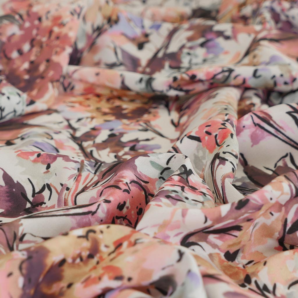 Crepe de Chine 5505 - Plum, Lupins Woven Fabric from John Kaldor Feature Image from Patternsandplains.com