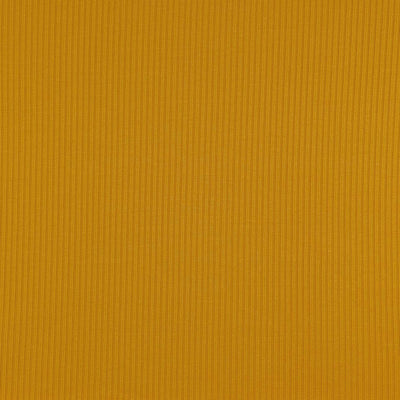Fuji - Gold Bamboo and Elastane Rib Knit Fabric Main Image from Patternsandplains.com