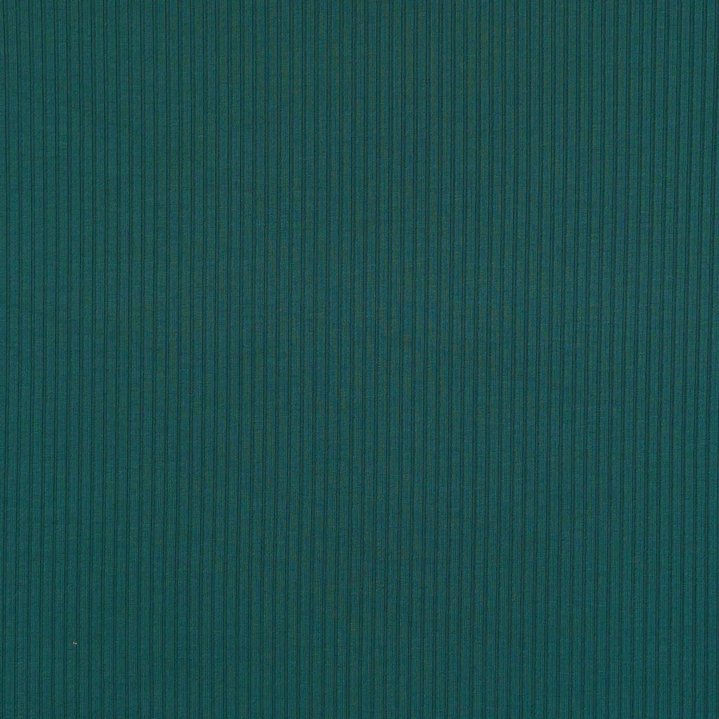 Fuji - Ocean Teal Bamboo and Elastane Rib Knit Fabric Main Image from Patternsandplains.com