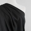 Liege - Black Viscose Linen Silky Noil Woven Fabric Mannequin Close Up Image from Patternsandplains.com
