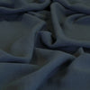 Liege - Denim Blue Viscose Linen Silky Noil Woven Fabric Feature Image from Patternsandplains.com