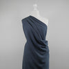 Liege - Denim Blue Viscose Linen Silky Noil Woven Fabric Mannequin Wide Image from Patternsandplains.com