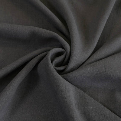 Liege - Thunder Grey Viscose Linen Silky Noil Woven Fabric Detail Swirl Image from Patternsandplains.com