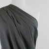 Liege - Thunder Grey Viscose Linen Silky Noil Woven Fabric Mannequin Close Up Image from Patternsandplains.com