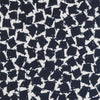 Madrid 4616 - Navy and Ivory Scribbled Squares Woven Crepe Fabric from John Kaldor Main Image from Patternsandplains.com