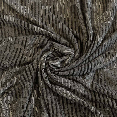 Metro - Greys, Hidden Lilies Rib Fabric Detail Swirl Image from Patternsandplains.com