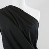 Milan - Black Viscose Rich Ponte de Roma Fabric Mannequin Close Up Image from Patternsandplains.com