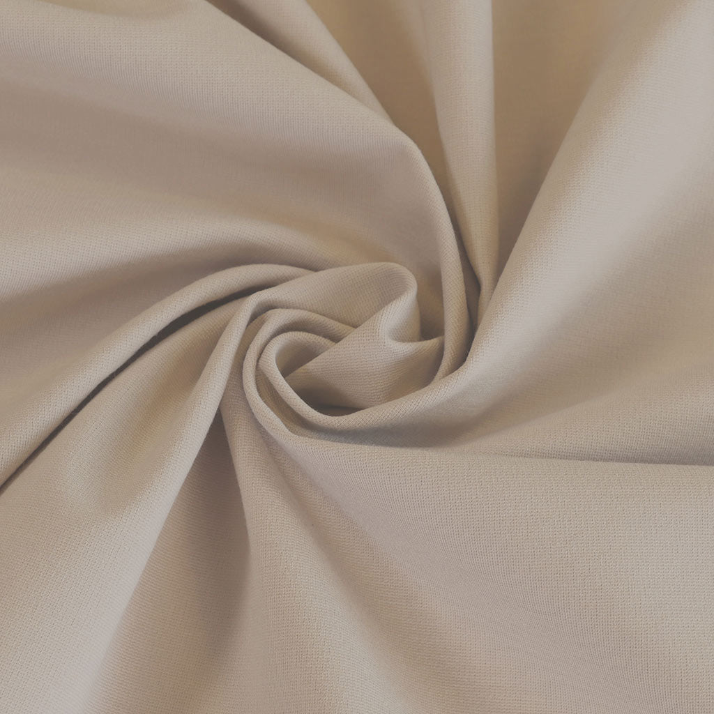 Milan - Porcelain Viscose Rich Ponte de Roma Fabric Detail Swirl Image from Patternsandplains.com