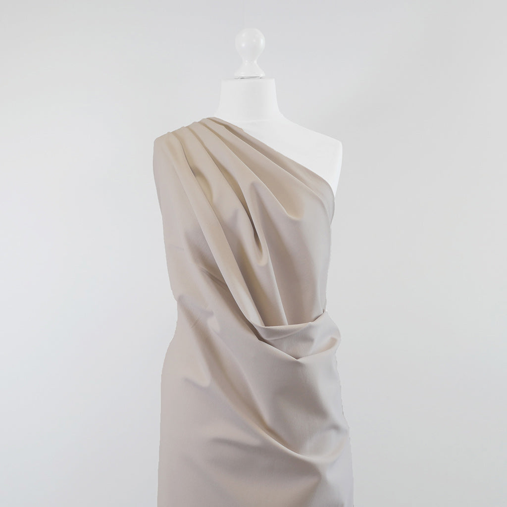 Milan - Porcelain Viscose Rich Ponte de Roma Fabric Mannequin Wide Image from Patternsandplains.com