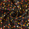 Monroe - Black Seedlings Woven Crepe Fabric Detail Swirl Image from Patternsandplains.com
