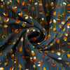 Monroe - Teal Seedlings Woven Crepe Fabric Detail Swirl Image from Patternsandplains.com