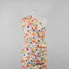 Monteray - Ecru Rainbow Bubbles Cotton Elastane Single Jersey Fabric Mannequin Wide Image from Patternsandplains.com