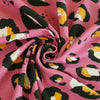 Monteray - Pink Large Leopard Cotton Elastane Single Jersey Fabric Detail Swirl Image from Patternsandplains.com