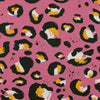 Monteray - Pink Large Leopard Cotton Elastane Single Jersey Fabric Main Image from Patternsandplains.com