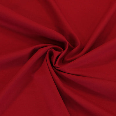 Rome Real Red, Viscose Rich Heavy Ponte de Roma Stretch Fabric Detail Swirl Image from Patternsandplains.com
