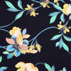 Rossi 5484 - Dark Navy Floral Viscose Elastane Single Jersey Fabric from John Kaldor Main Image from Patternsandplains.com