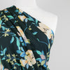 Rossi 5484 - Dark Navy Floral Viscose Elastane Single Jersey Fabric from John Kaldor Mannequin Close Up Image from Patternsandplains.com