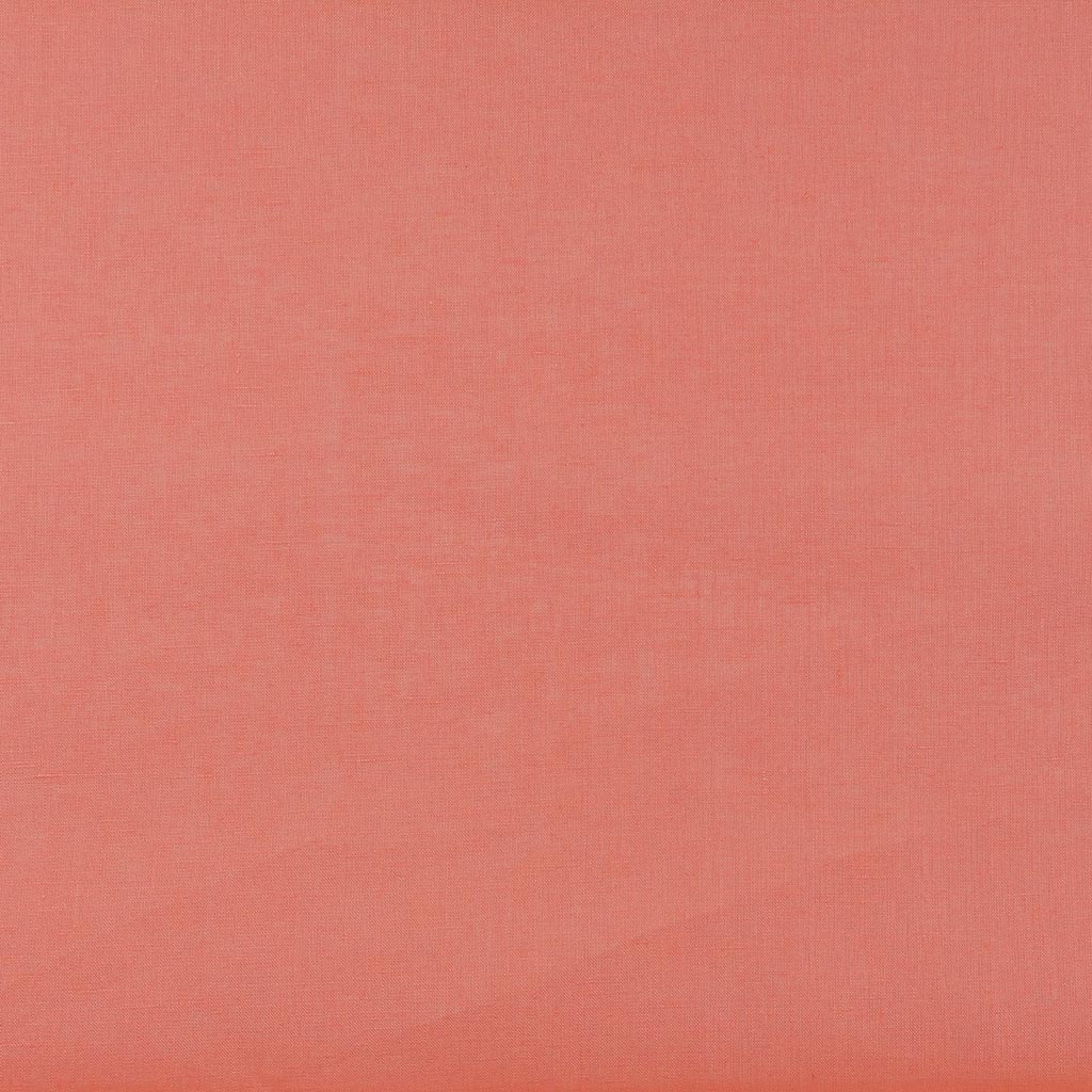 Skea Bright Coral 100% Linen Woven Fabric Main Image from Patternsandplains.com
