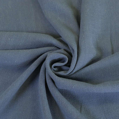 Spa - Airforce Blue, Viscose and Linen Woven Fabric Detail Swirl Image from Patternsandplains.com