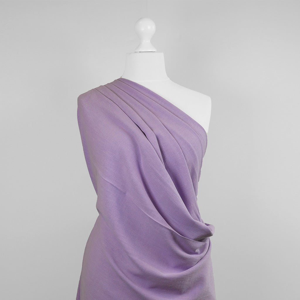 Spa - Heather, Viscose and Linen Woven Fabric Mannequin Wide Image from Patternsandplains.com