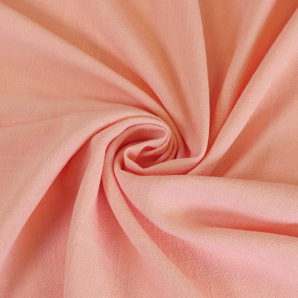 Spa - Peach, Viscose and Linen Woven Fabric Detail Swirl Image from Patternsandplains.com