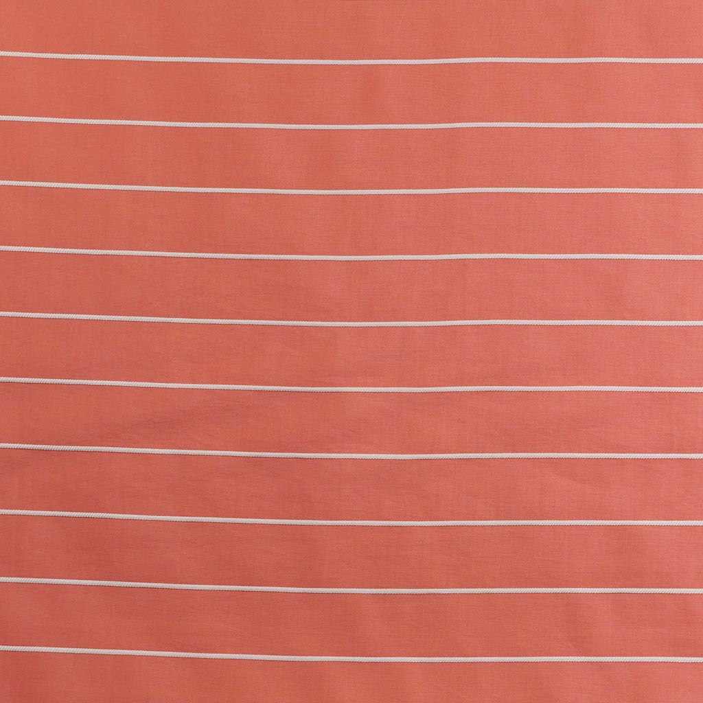 Vancouver - Coral Rails Jacquard Stripe Woven Fabric Main Image from Patternsandplains.com