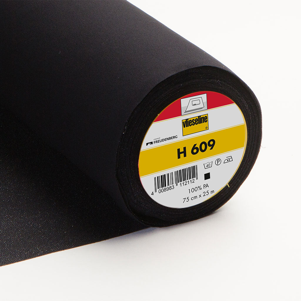 Vlieseline Fusible Knit Interfacing Black H609 From Patternsandplain.com