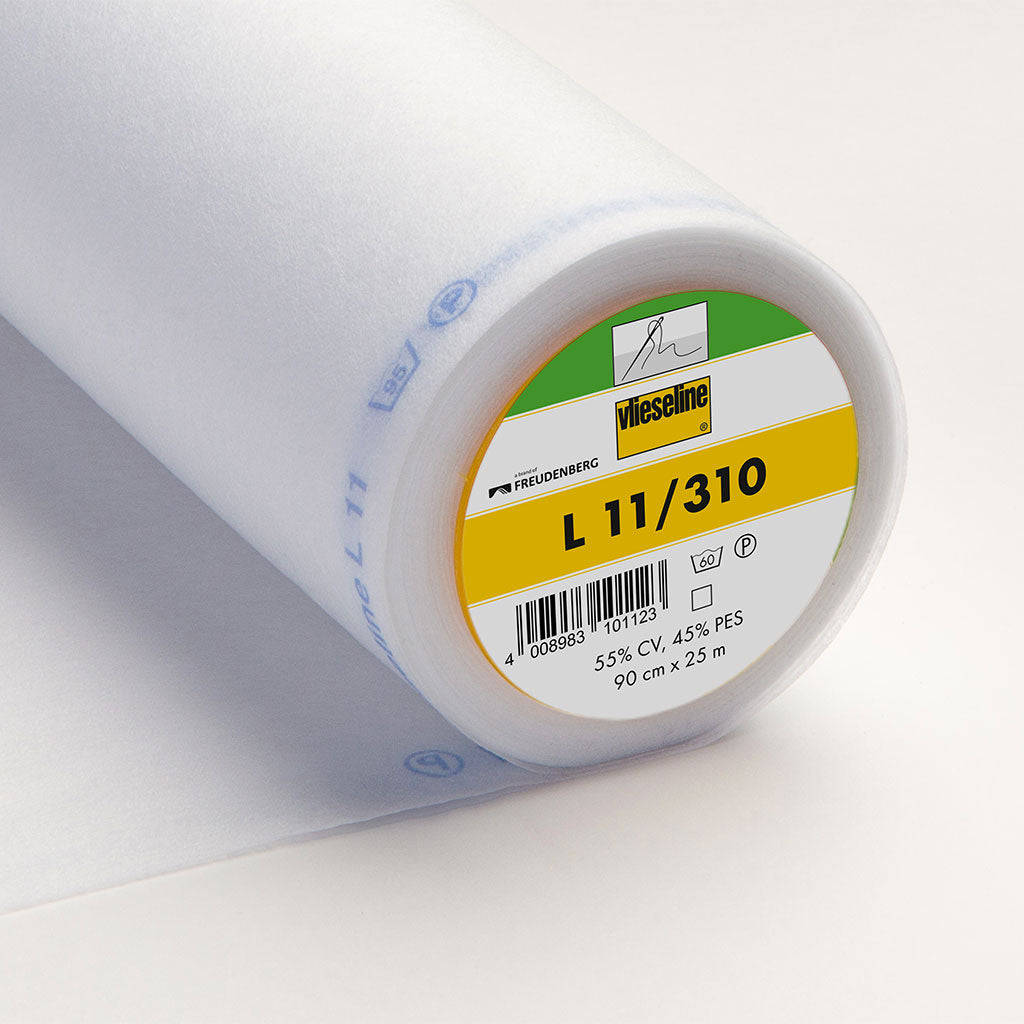Vlieseline Sew-in Standard Light Interfacing White L11/310 from Patternsandplains.com
